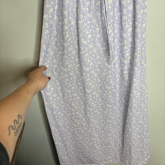 House of CB Janelle Lilac Floral Shirred Maxi Dress - Picture 4 of 12